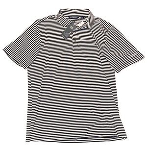 Cutter and Buck Blue and White Stripped Polo T-Shirt